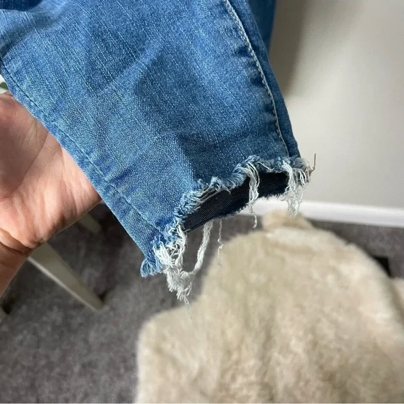 [American Eagle] Women's Curvy High Rise Raw Hem Jegging Denim Jeans - Picture 4 of 10